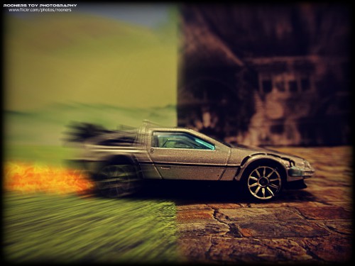 For constant time compression we disable future back-references. "Back to the Future" by "Rooners Toy Photography".